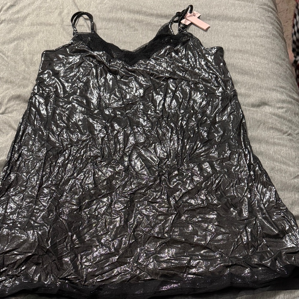 Victorias Secret Shiny Black Slip
